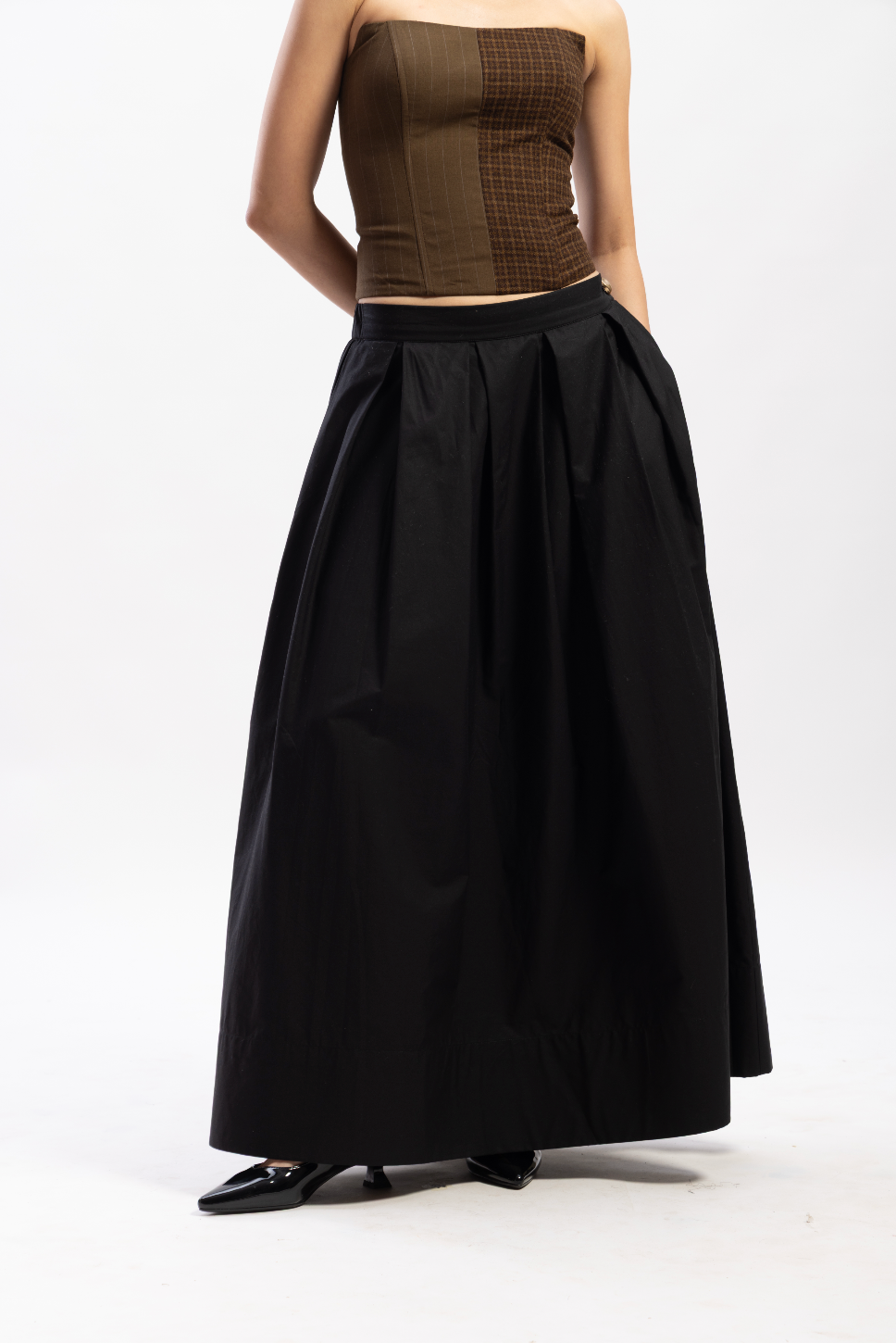 Half & Half paneled corset