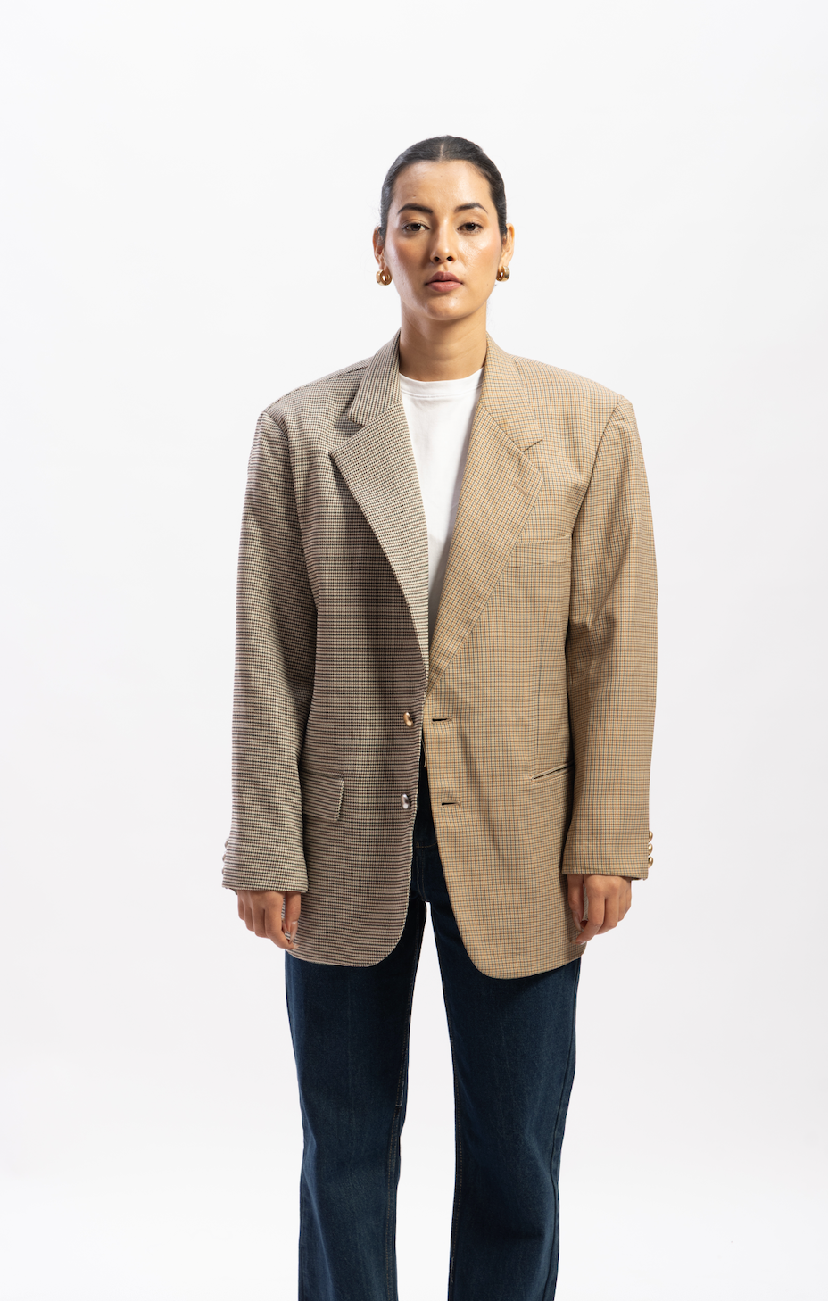 Half and half blazer