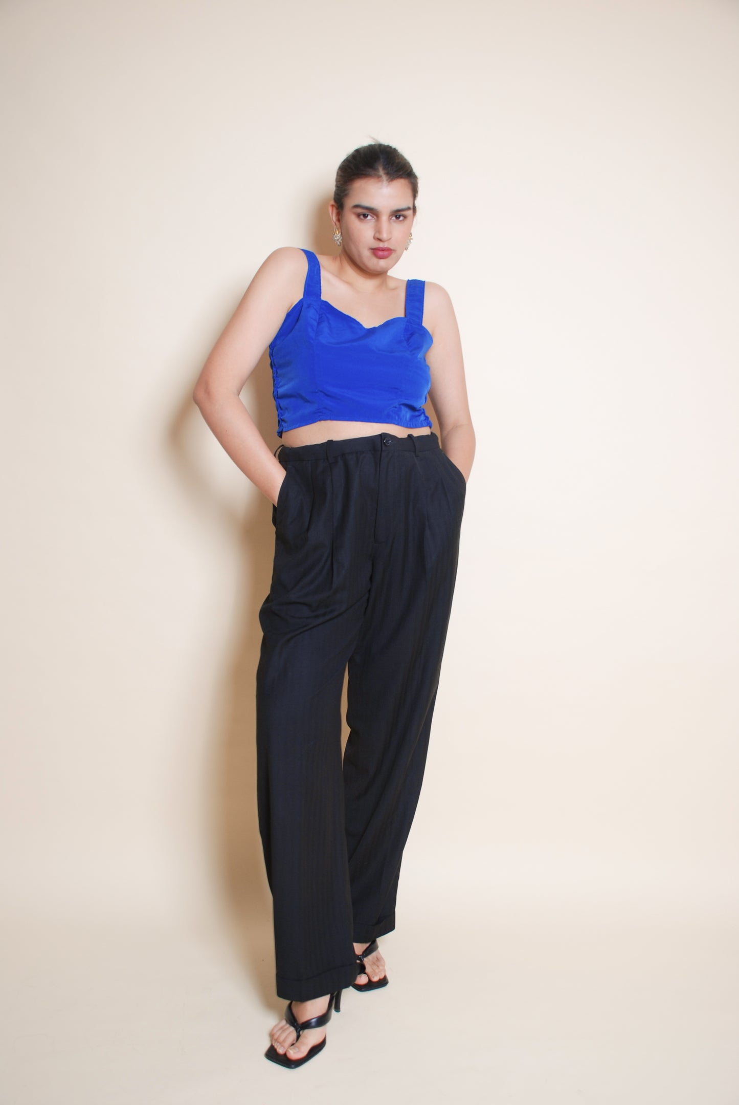Cobalt blue crop top