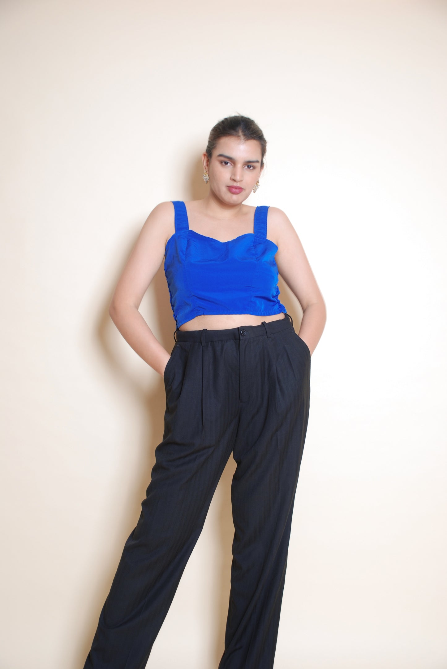 Cobalt blue crop top