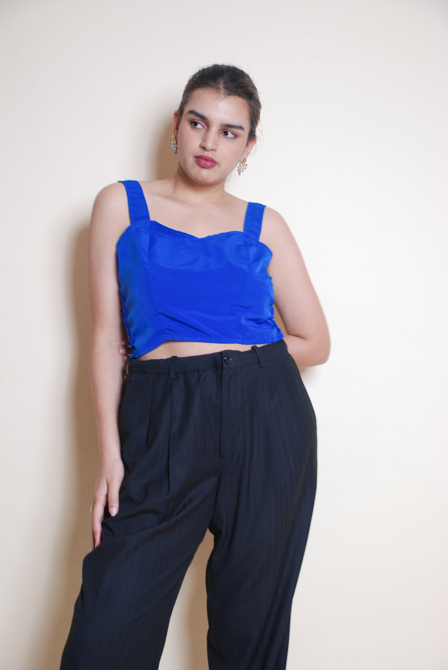 Cobalt blue crop top