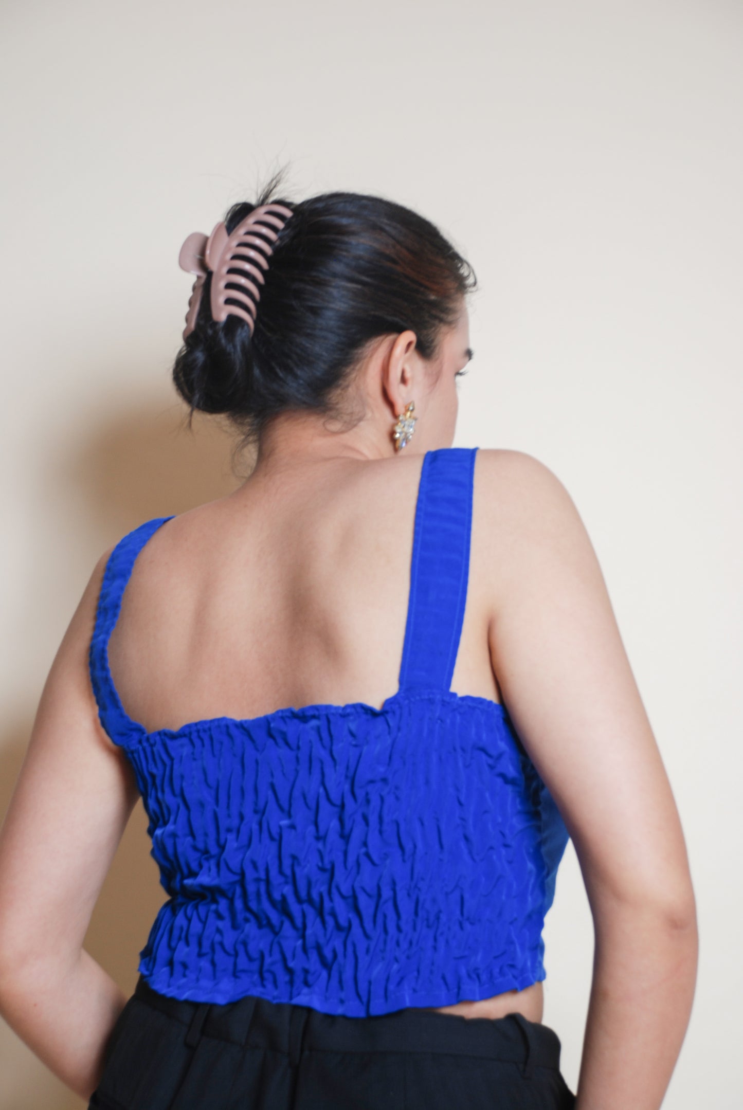 Cobalt blue crop top